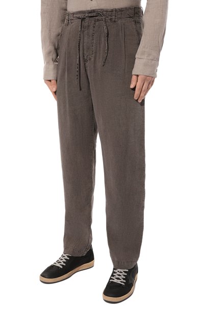 Брюки из шелка и льна HANNES ROETHER, арт. PA21PER.600, фото 3