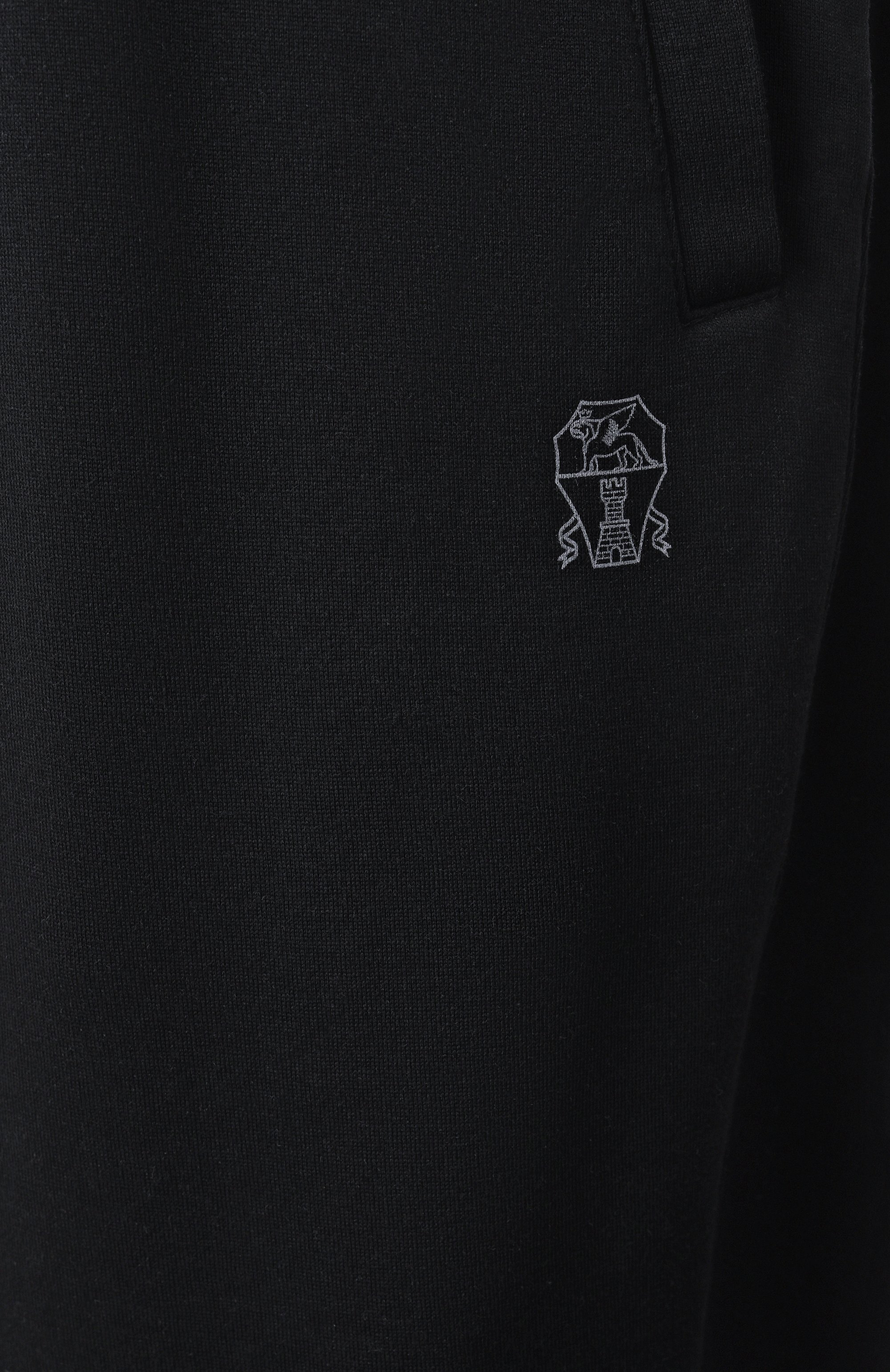 Джоггеры из хлопка и кашемира BRUNELLO CUCINELLI, арт. MM8313271W, фото 6