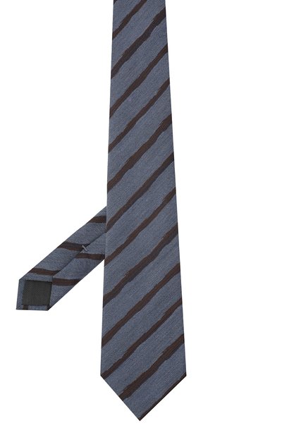 Галстук из шелка и шерсти ZEGNA синего цвета по цене 18950 руб., арт. Z8E33/18H, фото 2 Галстук из шелка и шерсти ZEGNA, арт. Z8E33/18H, фото 2