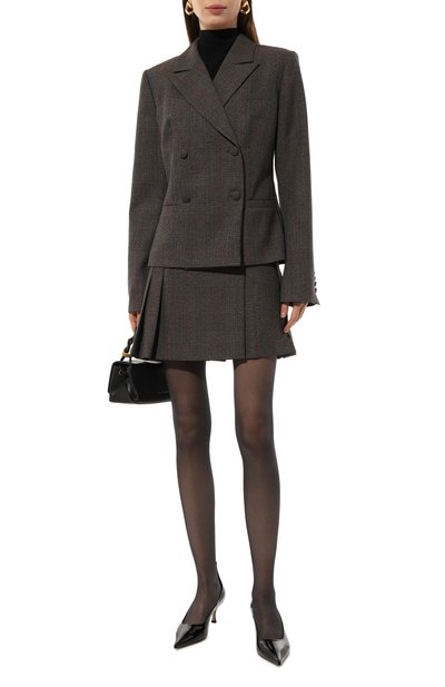 Шерстяная юбка LESYANEBO серого цвета по цене 36000 руб., арт. LN05H-950_MAE, фото 2 Шерстяная юбка LESYANEBO, арт. LN05H-950_MAE, фото 2