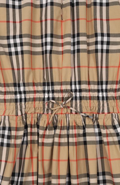 Хлопковое платье BURBERRY бежевого цвета по цене 54650 руб., арт. 8117137, фото 3 Хлопковое платье BURBERRY, арт. 8117137, фото 3
