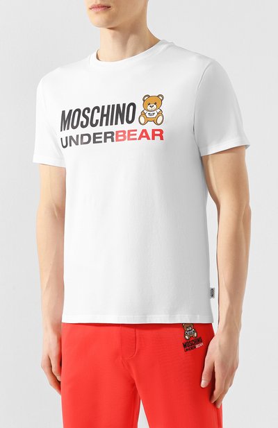 Хлопковая футболка MOSCHINO, арт. A1920/8133, фото 3