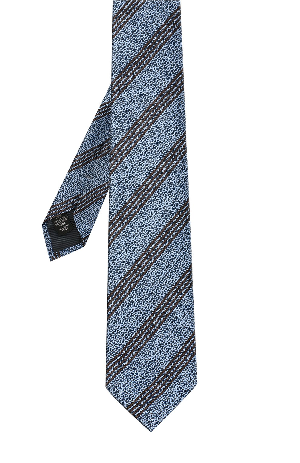 Шелковый галстук ZEGNA синего цвета по цене 18350 руб., арт. Z3D31/1L7, фото 2 Шелковый галстук ZEGNA, арт. Z3D31/1L7, фото 2