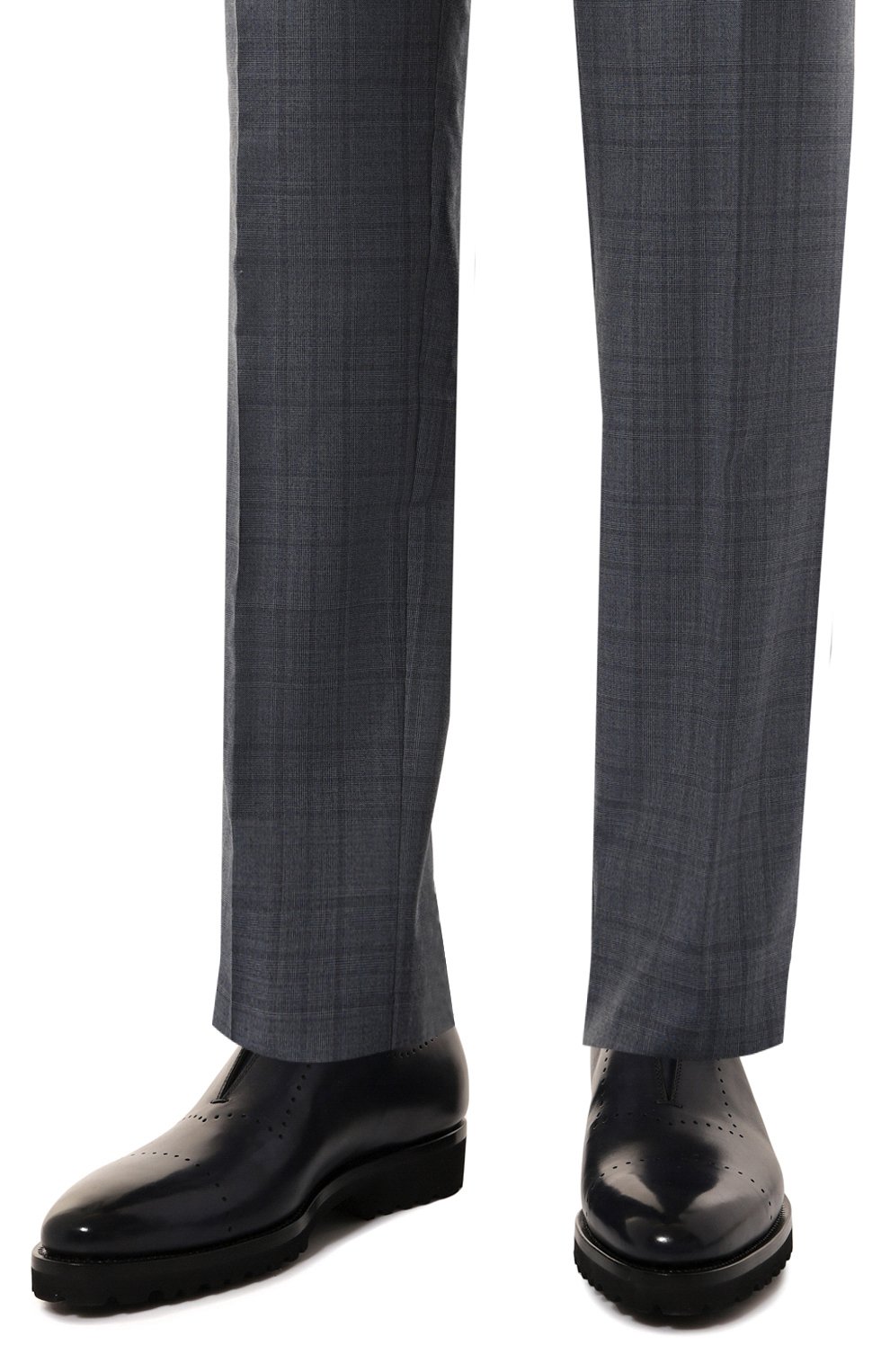 Кожаные оксфорды KITON, арт. USSA094N0010012, фото 3