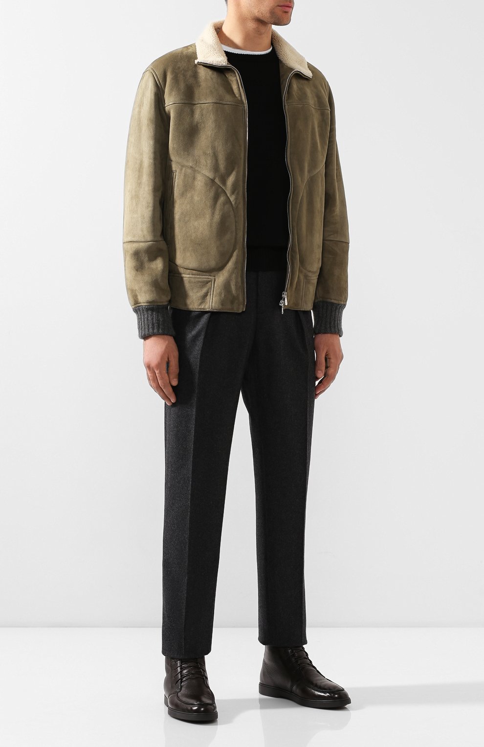 Кожаные ботинки SANTONI, арт. MGYA13601SM0APDNT50, фото 2