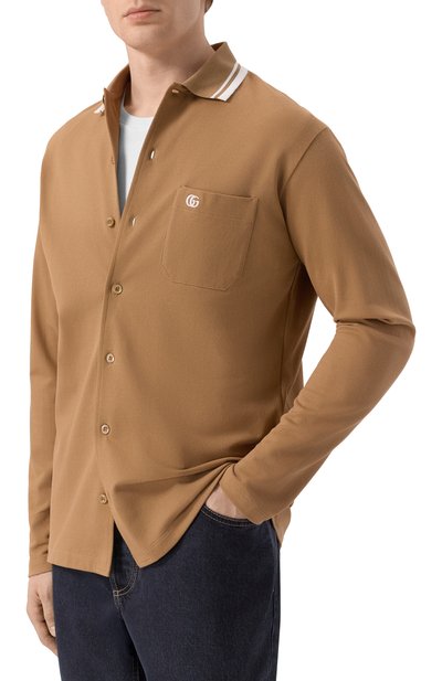 Хлопковая рубашка GUCCI, арт. 815513/XJG16, фото 3