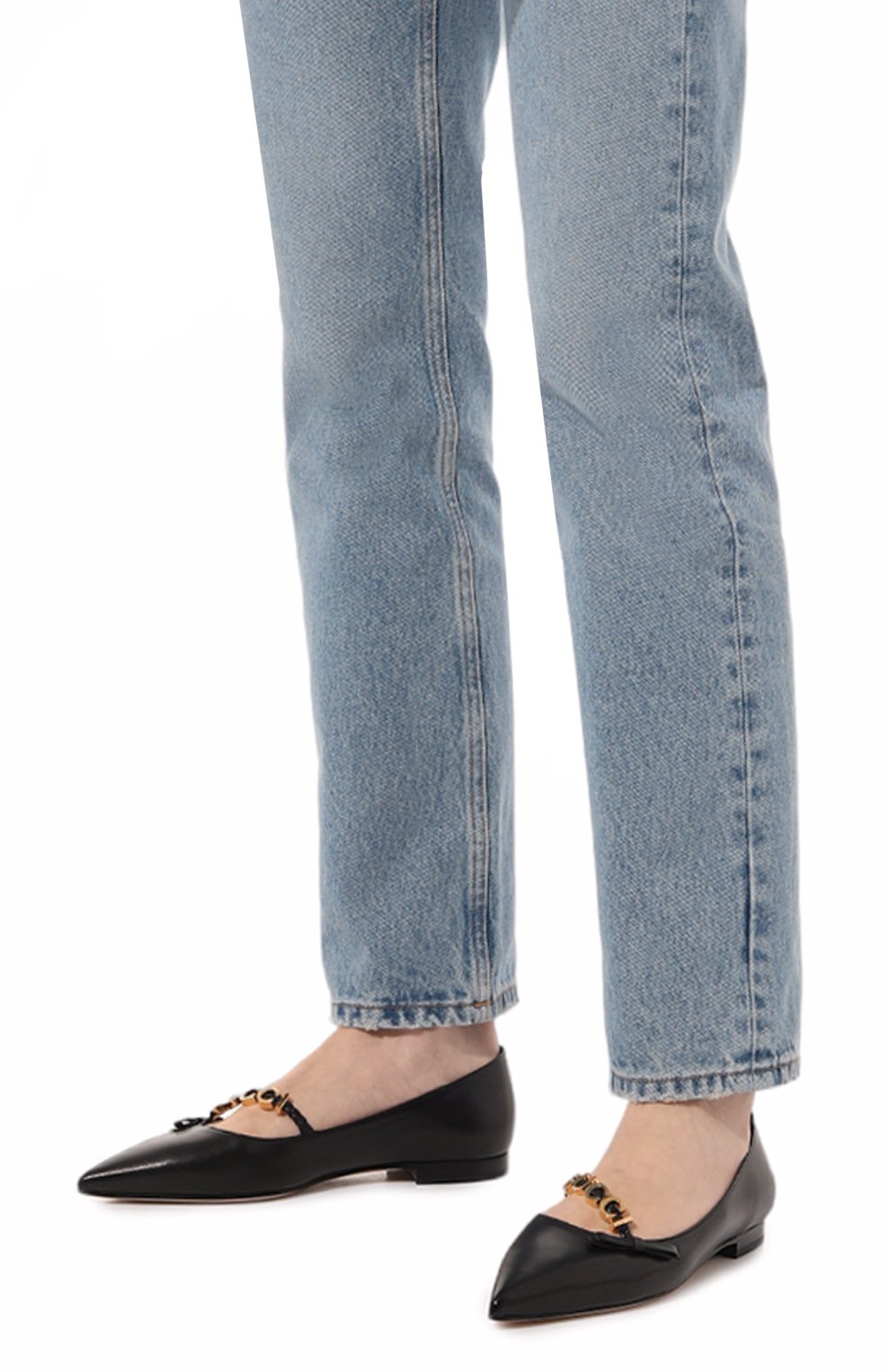 Кожаные балетки GUCCI, арт. 674772 C9D10, фото 3
