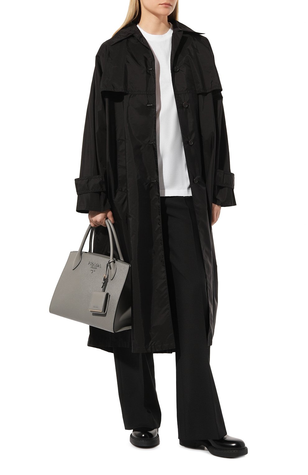 Хлопковая футболка PRADA, арт. 35838R-1ZVO-F0964-162, фото 2