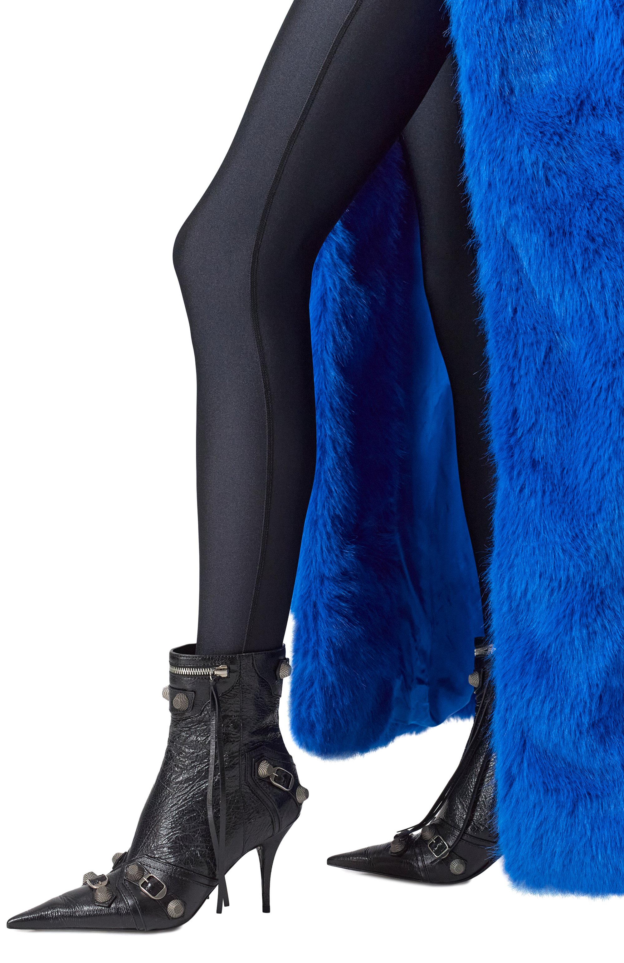 Кожаные ботильоны cagole 90 BALENCIAGA, арт. 694379/WAD4E, фото 3