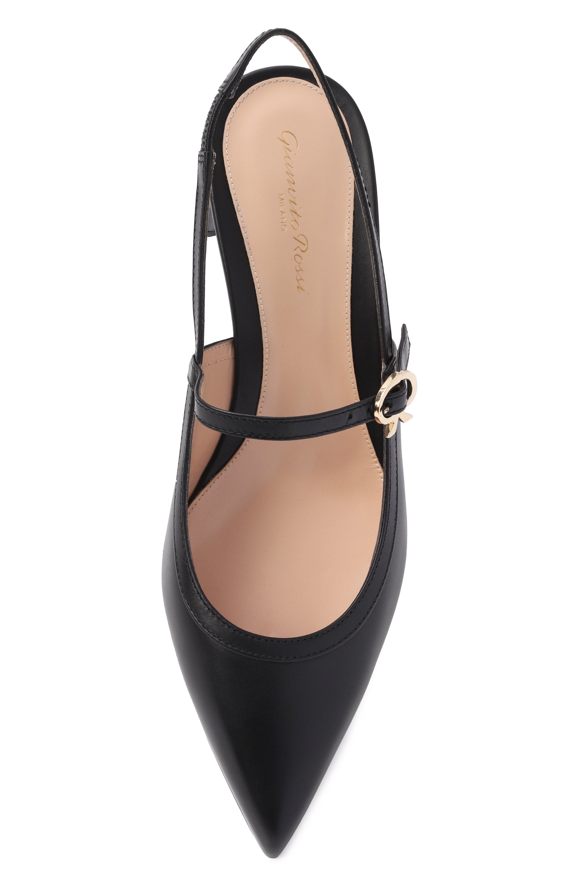 Кожаные туфли allette 45 GIANVITO ROSSI черного цвета по цене 117500 руб., арт. G95575.45RIC.VITNER0, фото 6 Кожаные туфли allette 45 GIANVITO ROSSI, арт. G95575.45RIC.VITNER0, фото 6