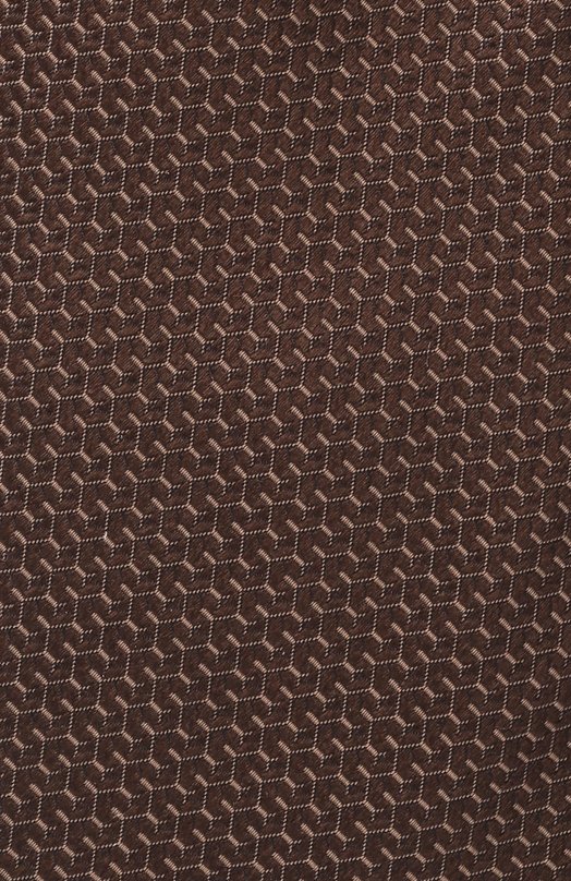 Шелковый галстук Canali 18/HJ04330 Коричневый  18/HJ04330 Фото 4