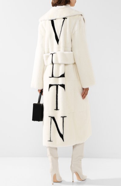 Шуба с накладными карманами и логотипом бренда на спине VALENTINO, арт. QF3FA5851CF, фото 2