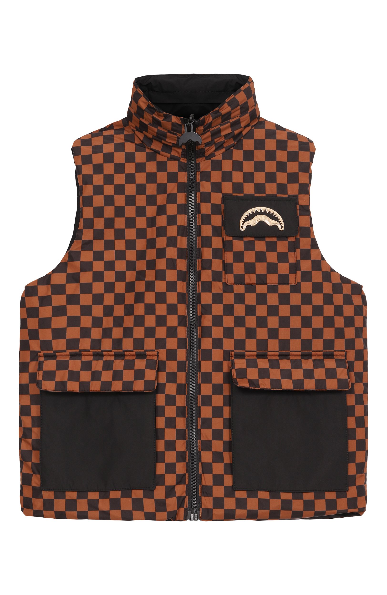 Двусторонний жилет SPRAYGROUND черного цвета по цене 29700 руб., арт. SPY1573/SPECIAL 0PS AIR CARG0 PADDED D0UBLE VEST_0, фото 4 Двусторонний жилет SPRAYGROUND, арт. SPY1573/SPECIAL 0PS AIR CARG0 PADDED D0UBLE VEST_0, фото 4