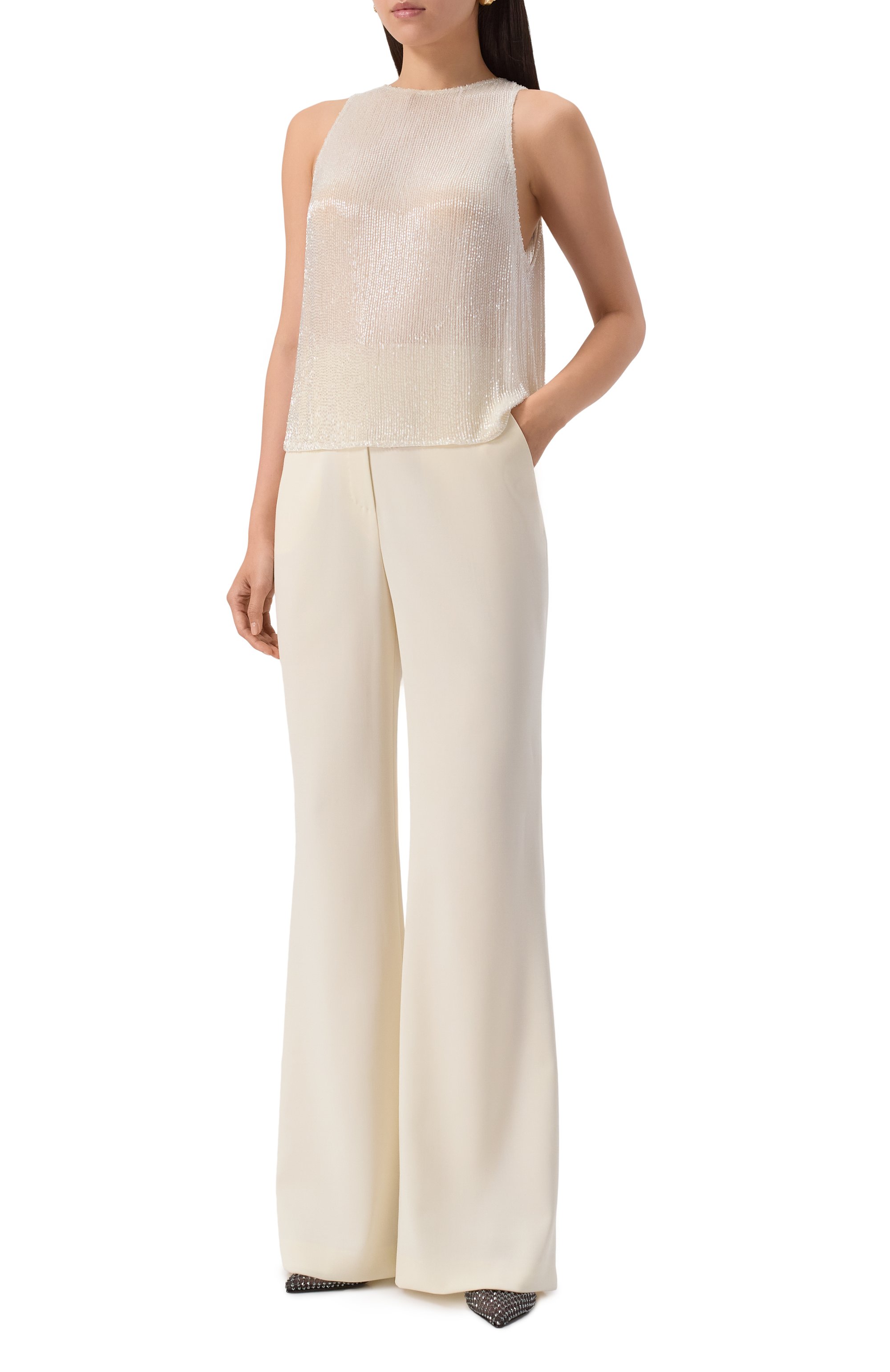 Топ с отделкой бисером  LOUVE, арт. 25-03-02-02-26-20-06, фото 2