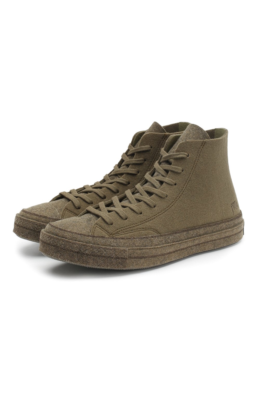 Текстильные кеды chuck taylor 70 felt converse х jw anderson CONVERSE хаки цвета по цене 10000 руб., арт. 162954, фото 7 Текстильные кеды chuck taylor 70 felt converse х jw anderson CONVERSE, арт. 162954, фото 7