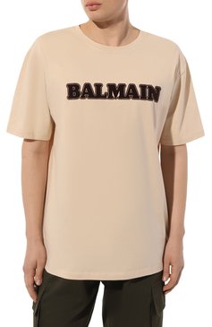 Хлопковая футболка BALMAIN, арт. BH0EG000/BC52, фото 1