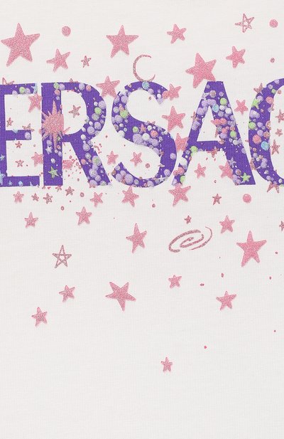 Хлопковая футболка VERSACE, арт. 1000052/1A07217/4A-6A, фото 3