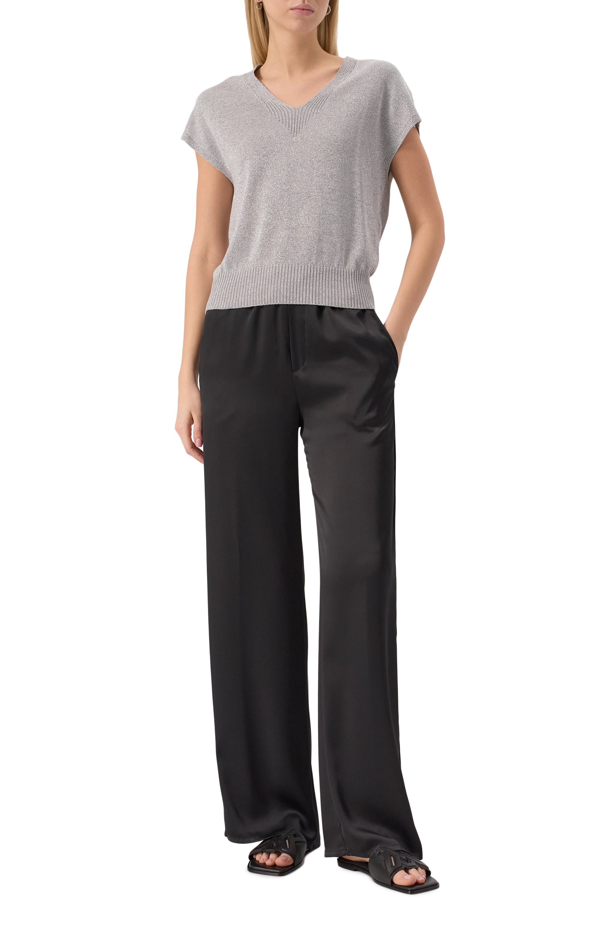 Пуловер из хлопка и вискозы D.EXTERIOR, арт. 60275, фото 2