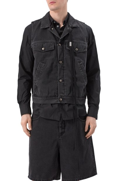 Джинсовый жилет ANN DEMEULEMEESTER, арт. B0010293/FA039, фото 3