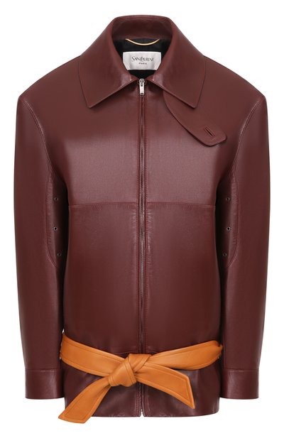 Женская кожаная куртка SAINT LAURENT, арт. 850082/YCTP2