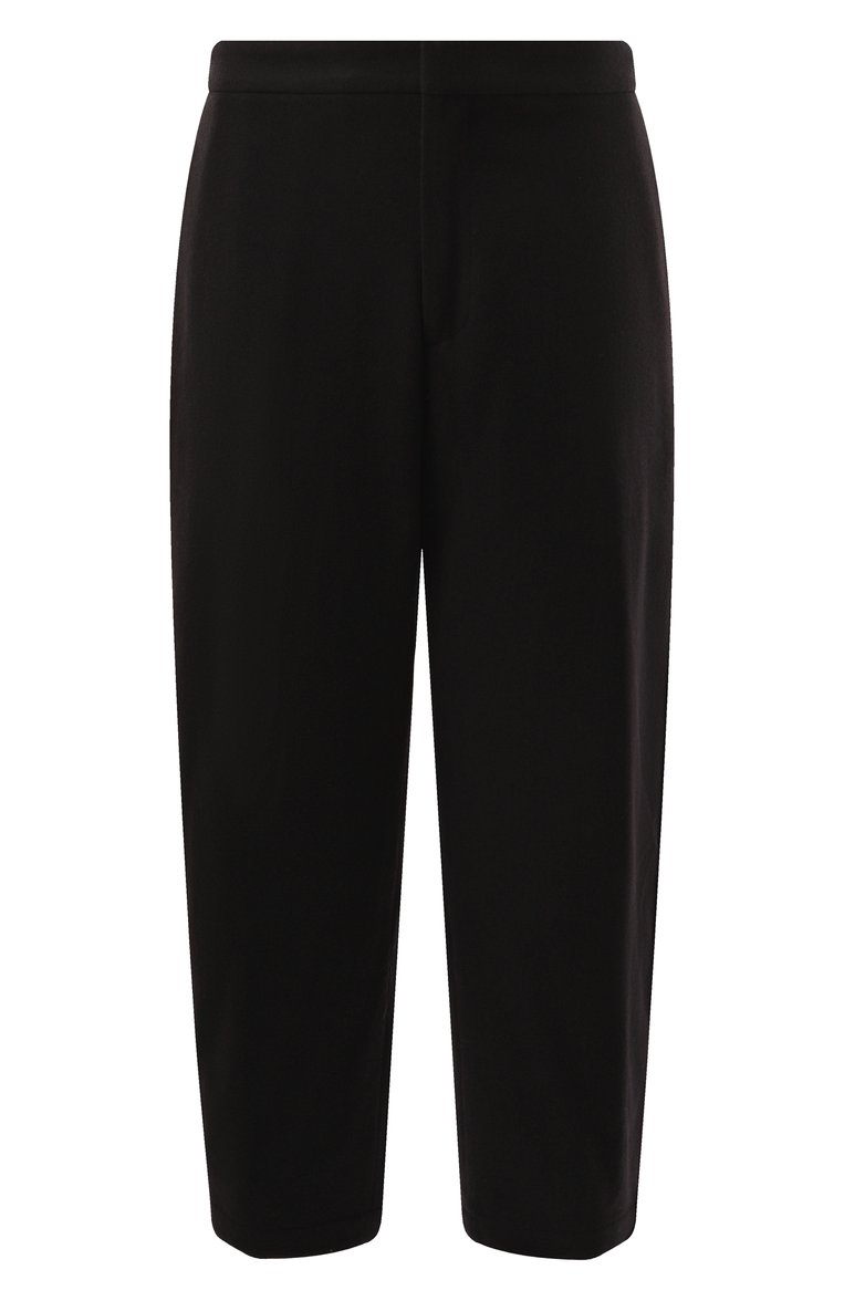 Мужские шерстяные брюки JIL SANDER черного цвета, арт. J47KA0233/J40182 | Фото 1 (Драгоценные камни: Проставлено; Материал сплава: Проставлено; Длина (брюки, джинсы): Стандартные; Материал внешний: Шерсть; Случай: Повседневный; Стили: Минимализм)