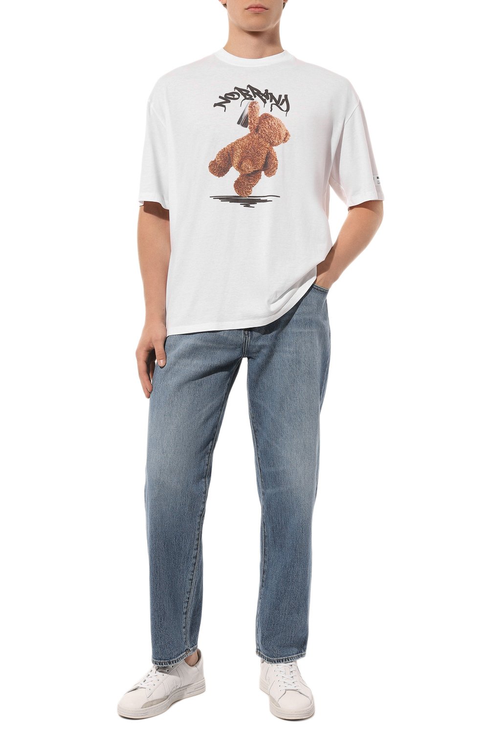 Хлопковая футболка DIEGO VENTURINO, арт. D3W4DVTS0P0NB, фото 2