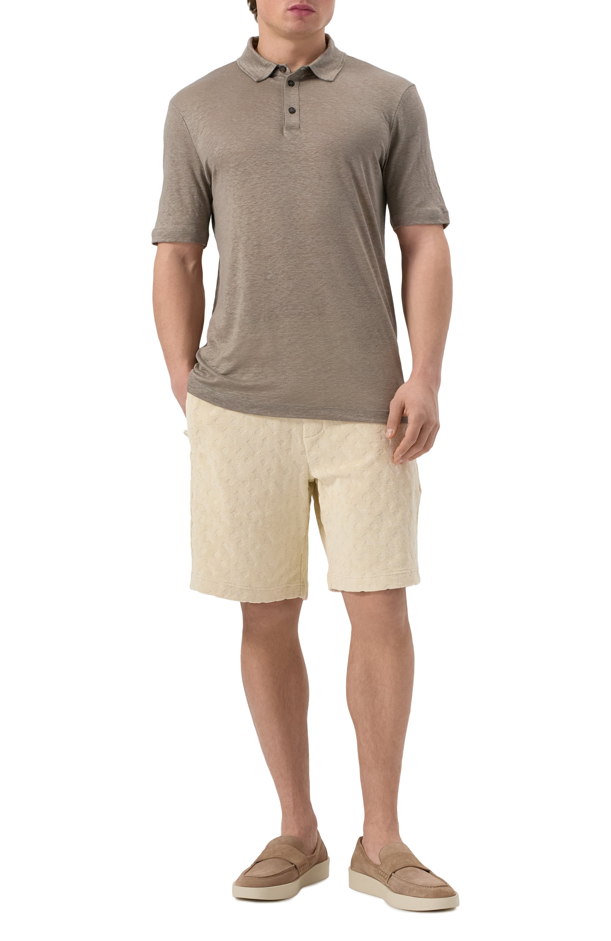 Льняное поло GIORGIO ARMANI, арт. 3RSF80/SJJMZ, фото 2