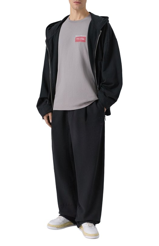 Хлопковая футболка Maison Margiela S50GC0723/S24575 Серый  S50GC0723/S24575 Фото 2