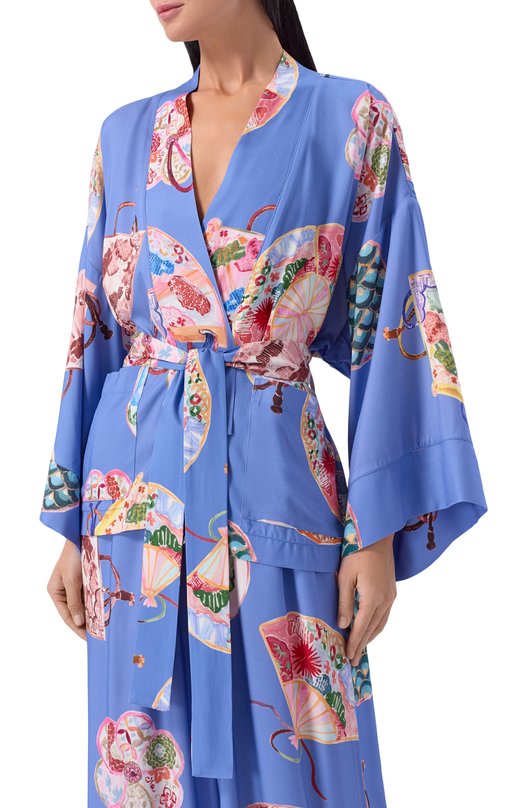 Пижама из вискозы Any Wowzers HAIKU02-TBLUE Голубой  HAIKU02-TBLUE Фото 3