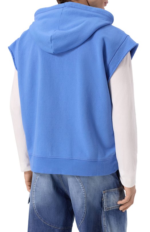 Хлопковая толстовка Dsquared2 S78HG0028/S25140 Синий  S78HG0028/S25140 Фото 4
