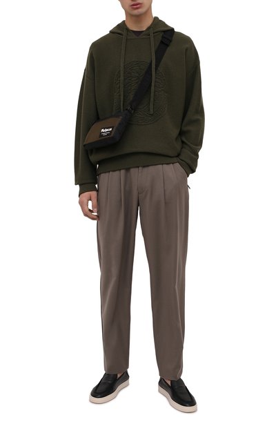 Кожаные лоферы GIORGIO ARMANI черного цвета по цене 76800 руб., арт. X2X141/XF444, фото 2 Кожаные лоферы GIORGIO ARMANI, арт. X2X141/XF444, фото 2