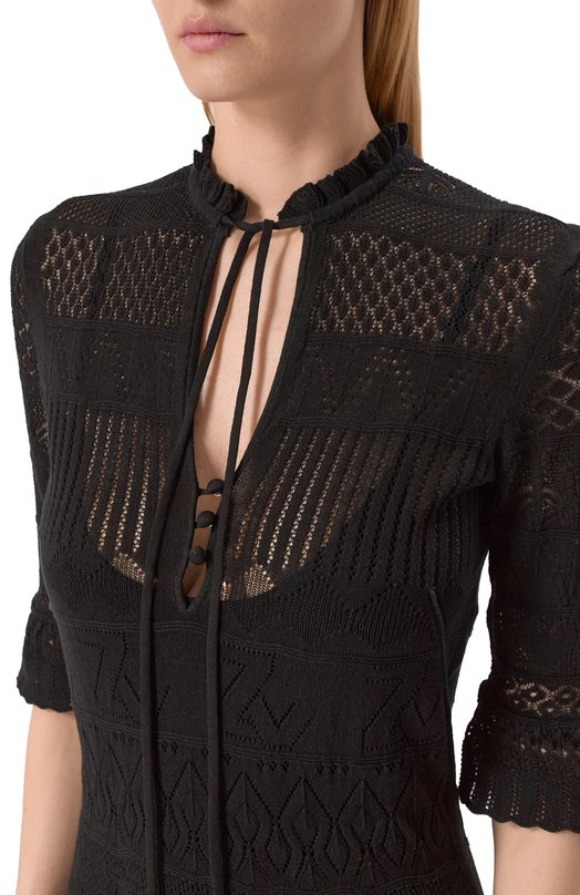 Хлопковое платье Zadig and Voltaire KWDR00169 Чёрный  KWDR00169 Фото 5
