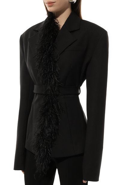 Жакет с отделкой перьями DAVID KOMA, арт. PF24DK28J, фото 3