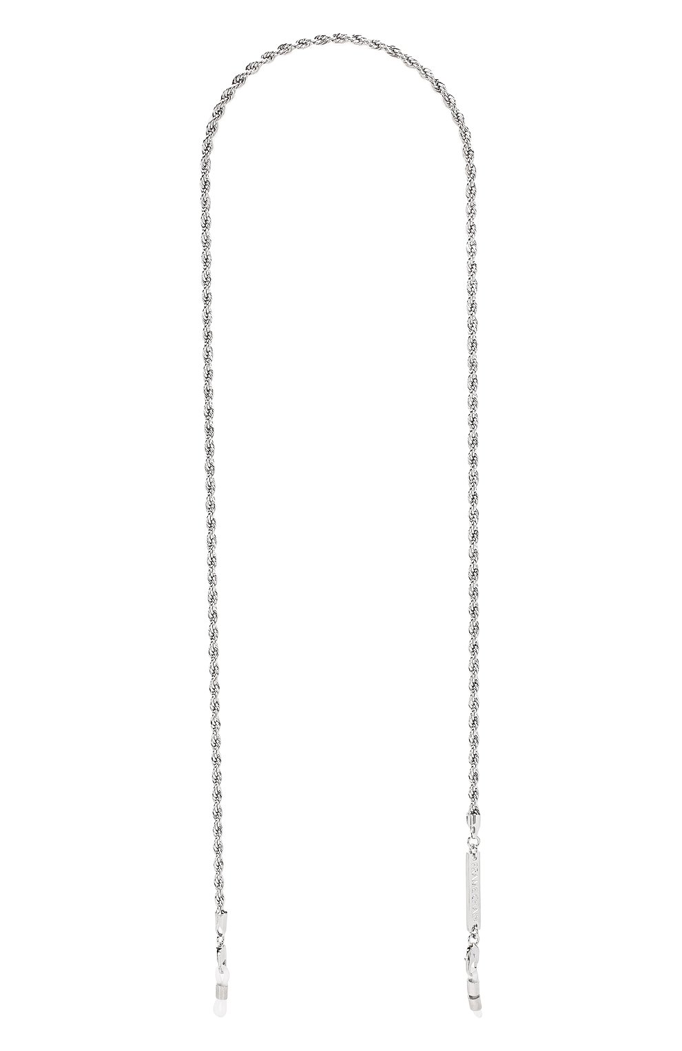 Цепочка для очков FRAME CHAIN серебряного цвета по цене 9550 руб., арт. R0LLER CHAIN WHITE, фото 1 Цепочка для очков FRAME CHAIN, арт. R0LLER CHAIN WHITE, фото 1