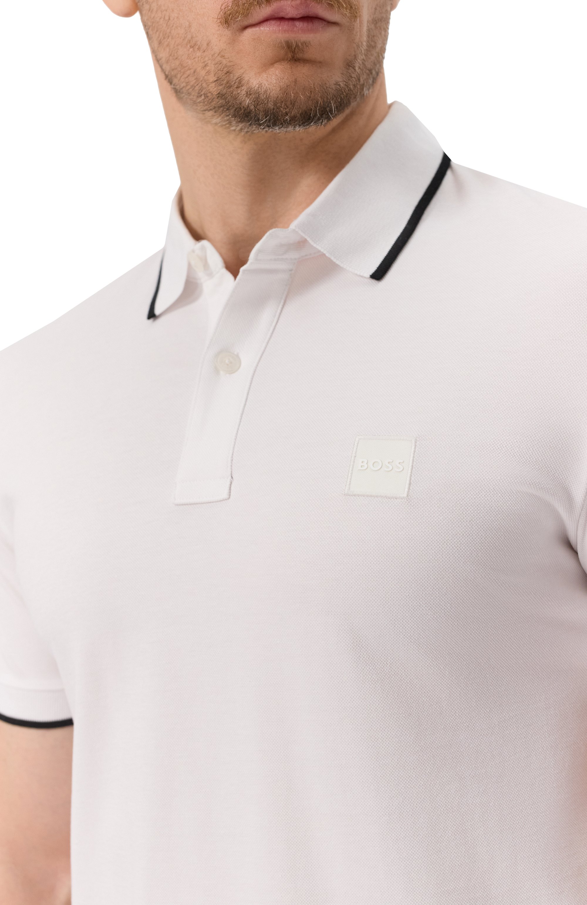 Хлопковое поло BOSS ORANGE, арт. 50507699, фото 5