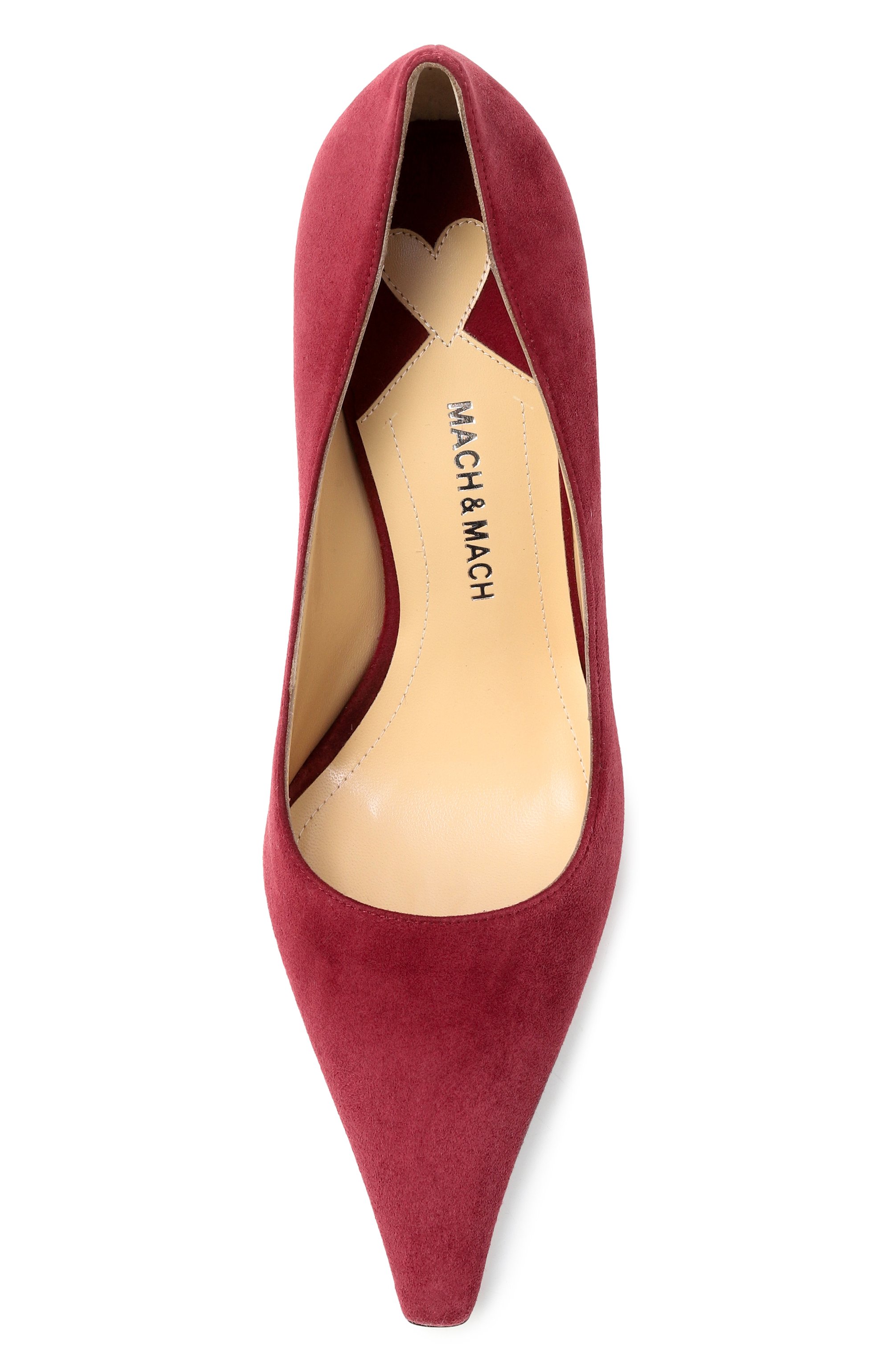 Замшевые туфли puffy heart ring 95 MACH & MACH, арт. PF25-S0963-95-SUE-BDX, фото 6