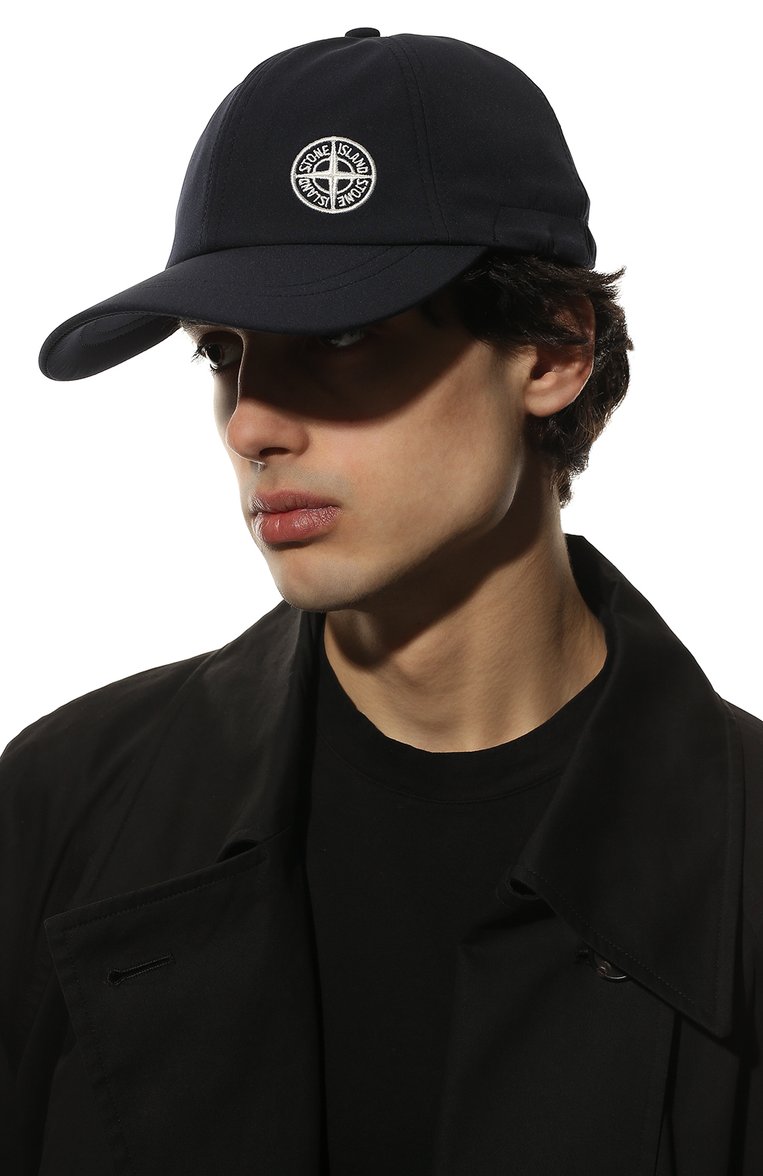 Мужская бейсболка STONE ISLAND темно-синего цвета, арт. 761599227 | Фото 2 (Материал: Текстиль, Синтетический материал; Нос: Не проставлено)