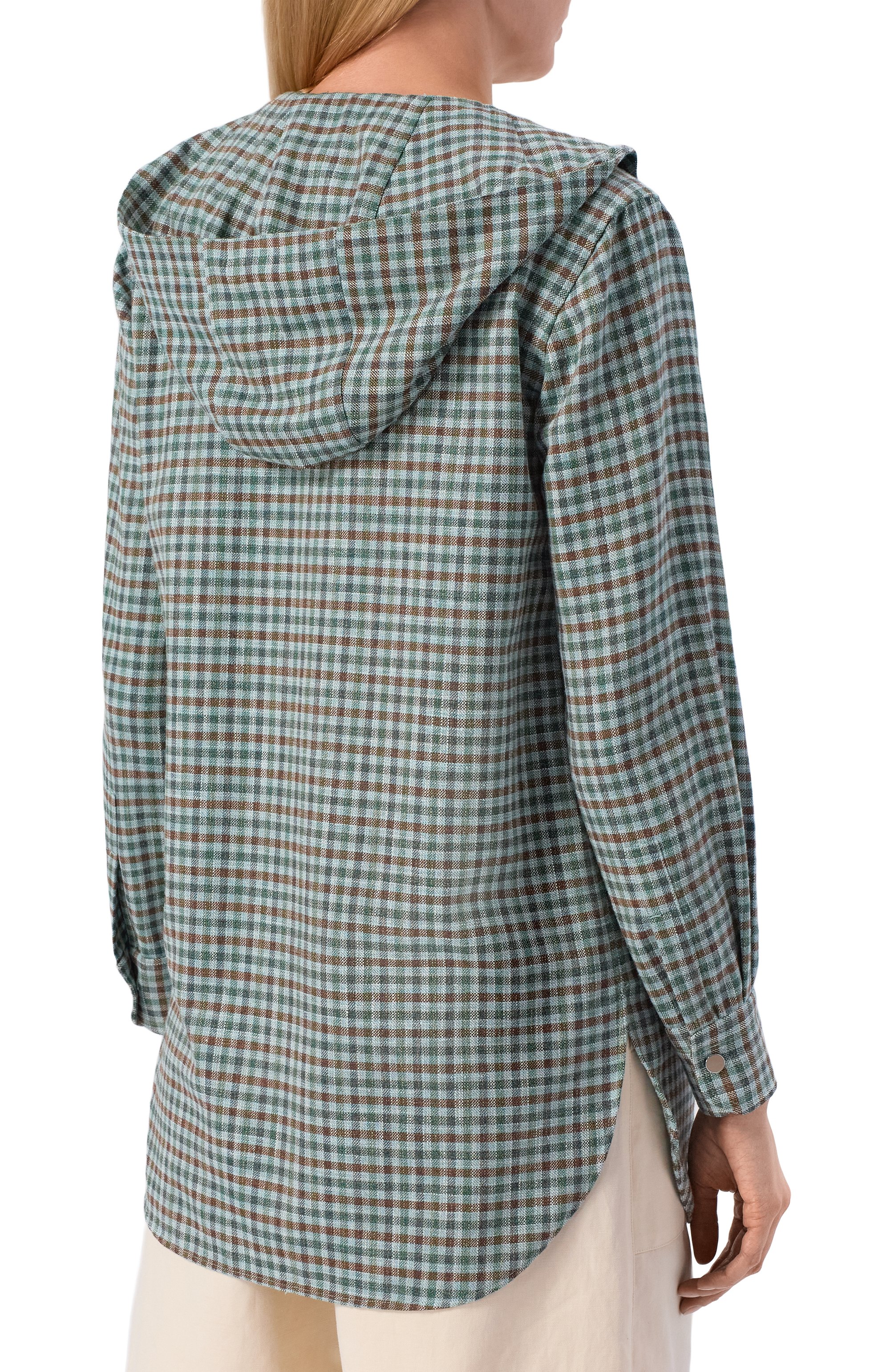 Рубашка из шерсти и шелка KITON, арт. D54435K0628G, фото 4