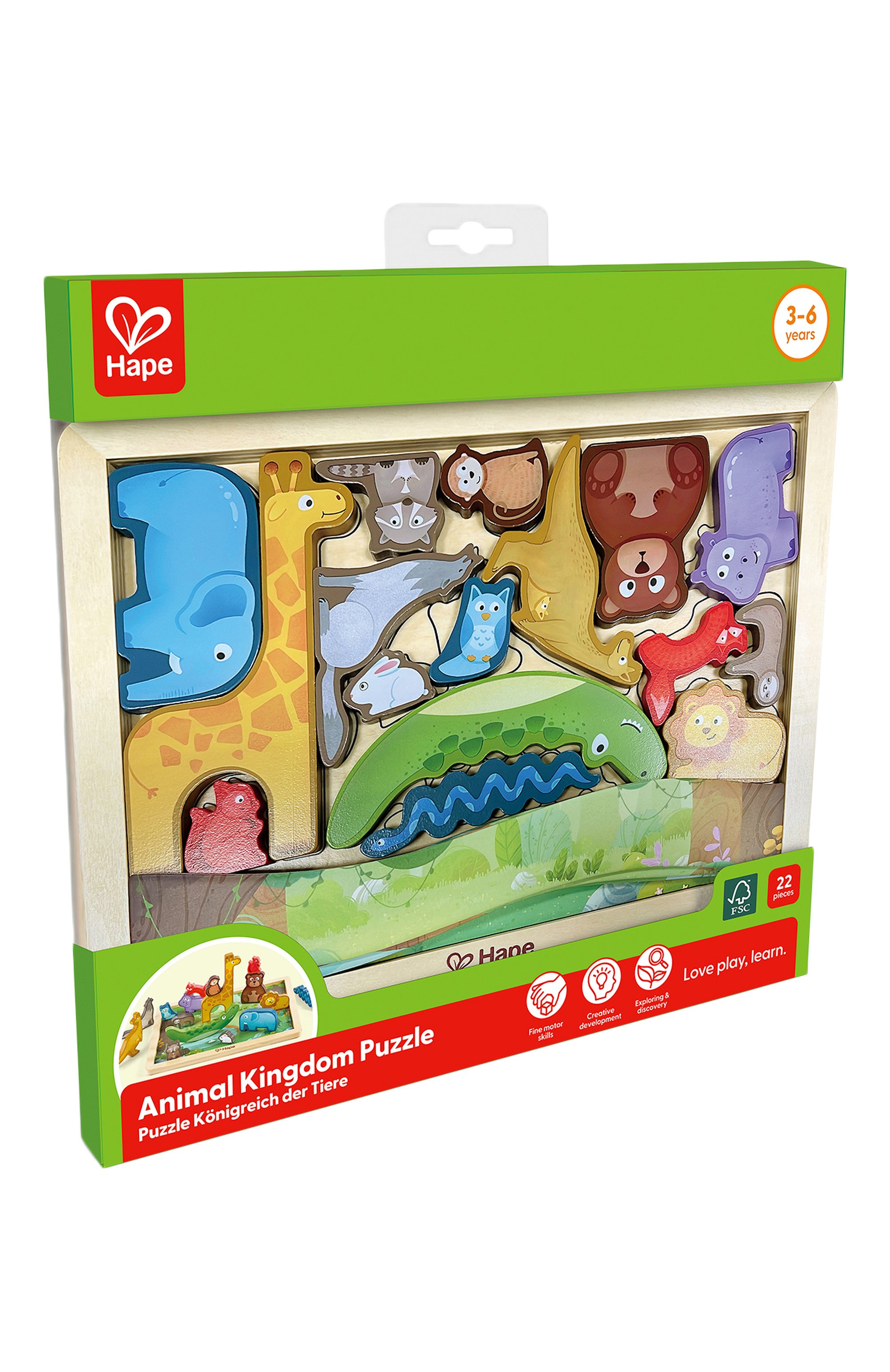 Пазл королевство животных HAPE, арт. E1656_HP, фото 4