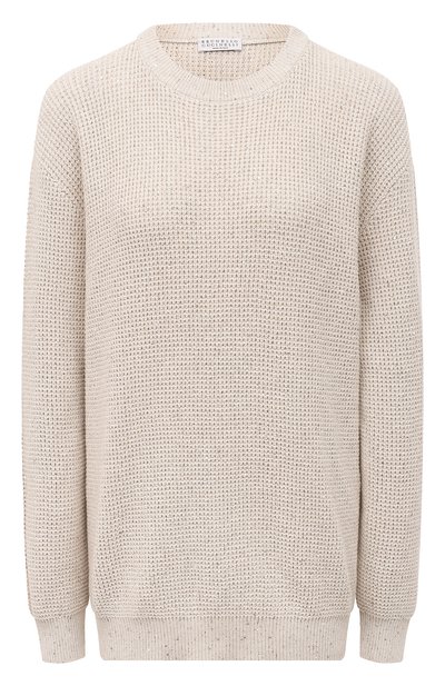 Женский хлопковый свитер BRUNELLO CUCINELLI, арт. MDV726010