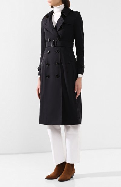 Хлопковый тренч chelsea BURBERRY, арт. 4073379, фото 3