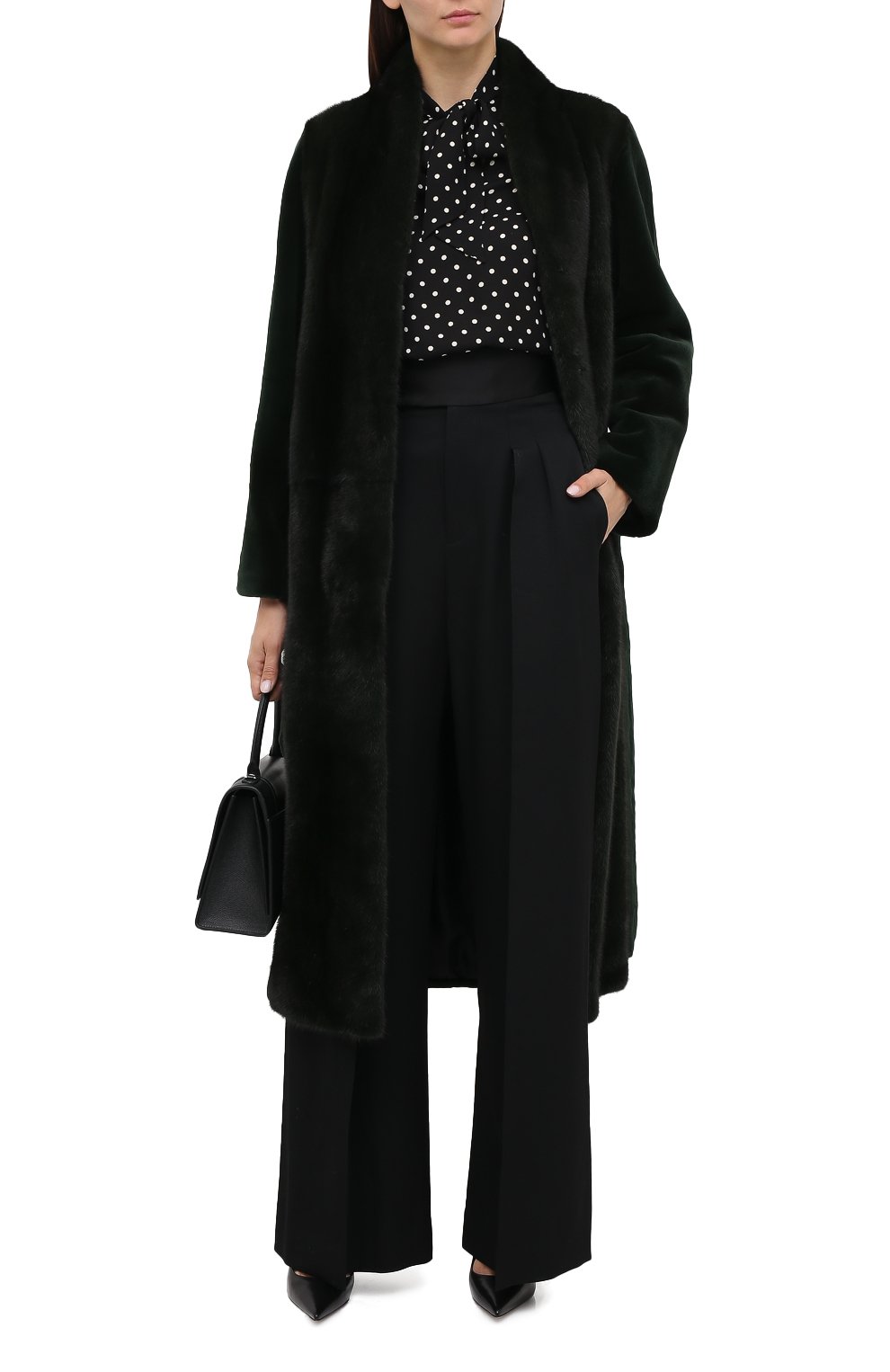 Шуба из меха норки YVES SALOMON, арт. 7WYM75720VLVR/F0UGERES, фото 2