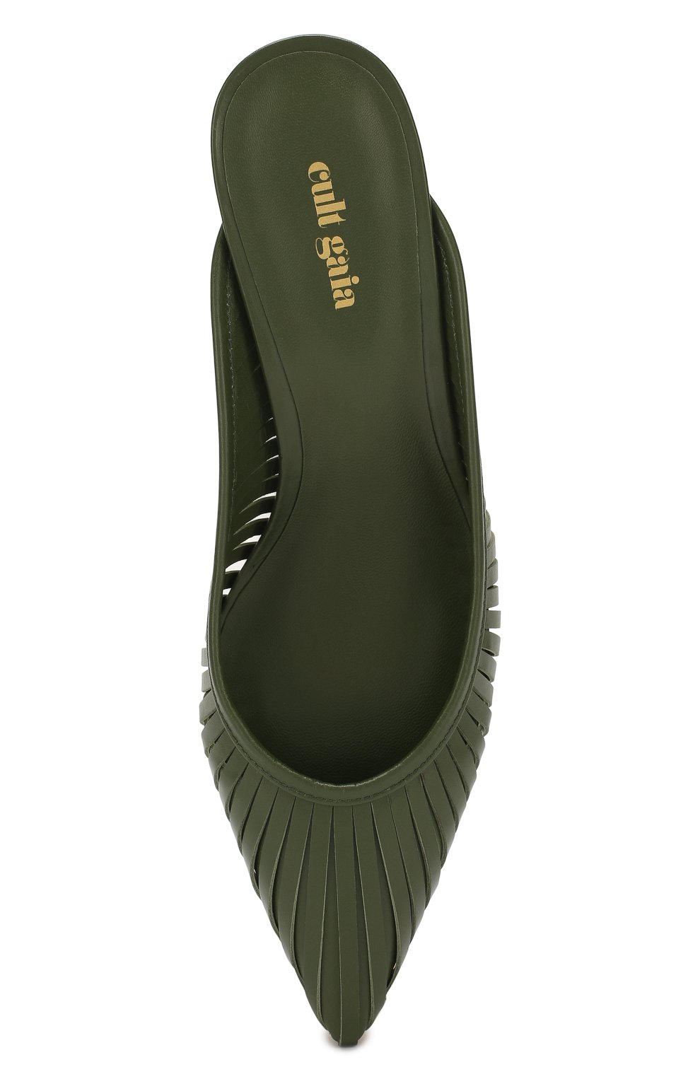 Кожаные мюли alia CULT GAIA зеленого цвета по цене 28350 руб., арт. C-01LT, фото 5 Кожаные мюли alia CULT GAIA, арт. C-01LT, фото 5