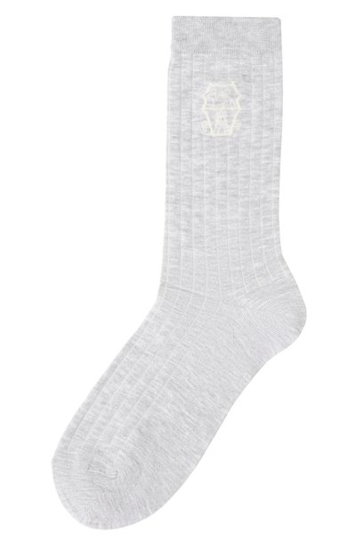 Мужские хлопковые носки BRUNELLO CUCINELLI, арт. MCS93561