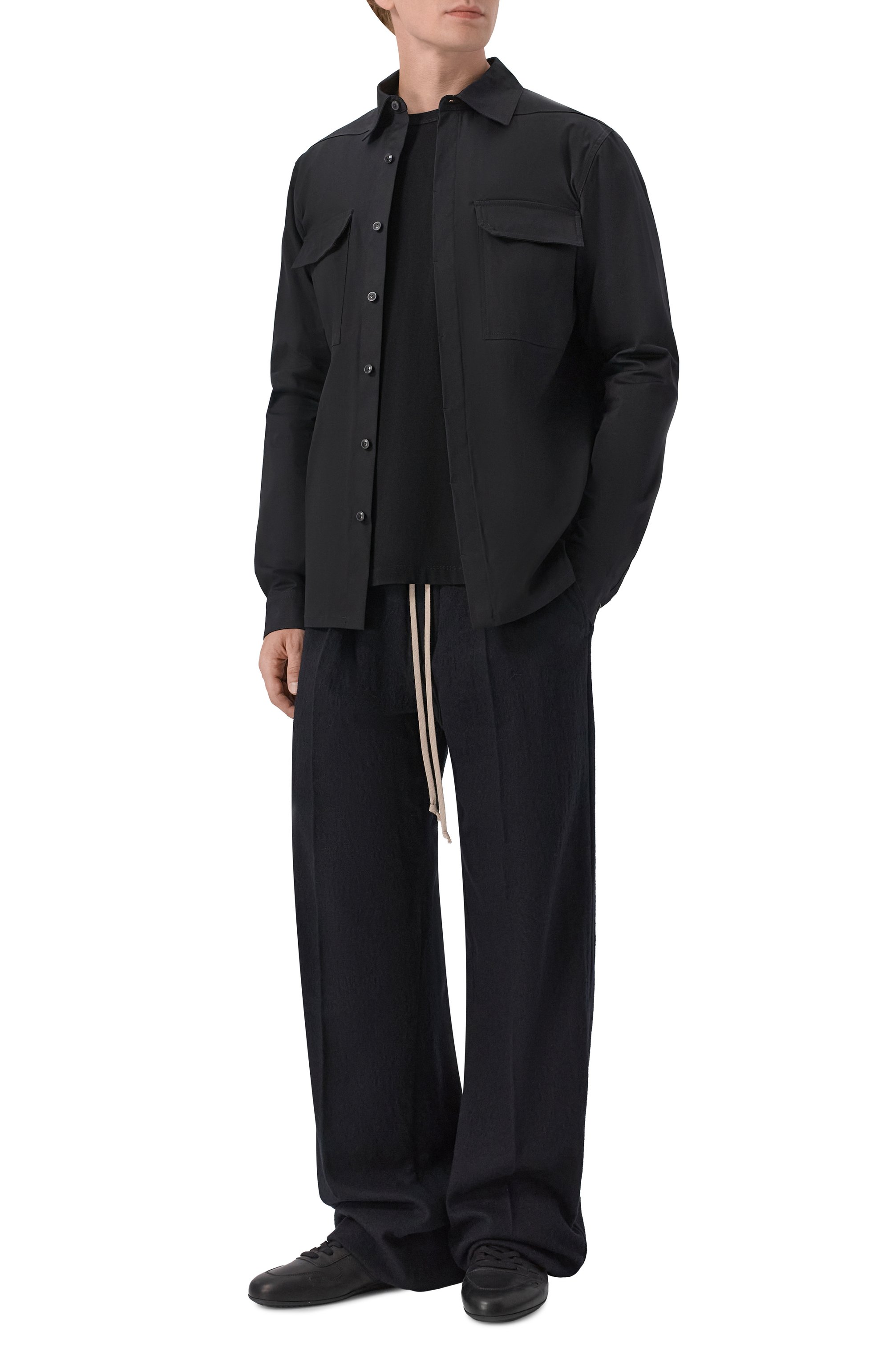 Хлопковая футболка RICK OWENS черного цвета по цене 37850 руб., арт. RU02F4232/JA, фото 2 Хлопковая футболка RICK OWENS, арт. RU02F4232/JA, фото 2