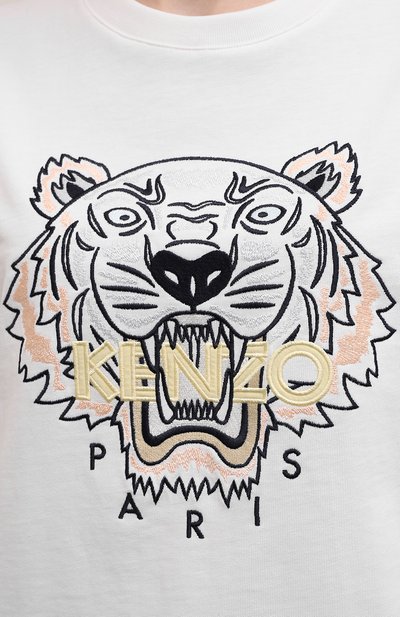 Хлопковая футболка KENZO, арт. FC52TS9124Y0, фото 5