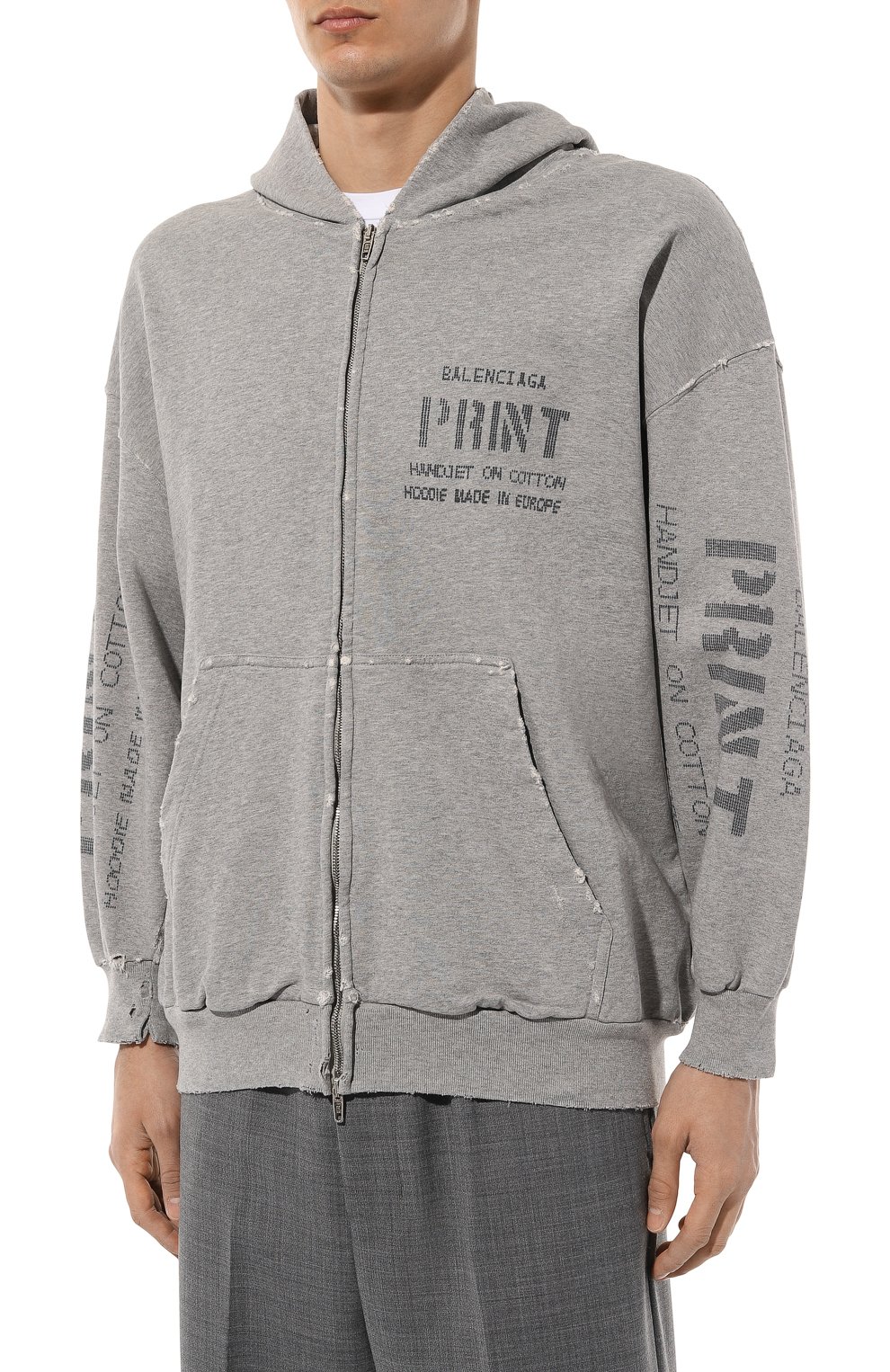 Хлопковая толстовка BALENCIAGA, арт. 744454/T0VN4, фото 3