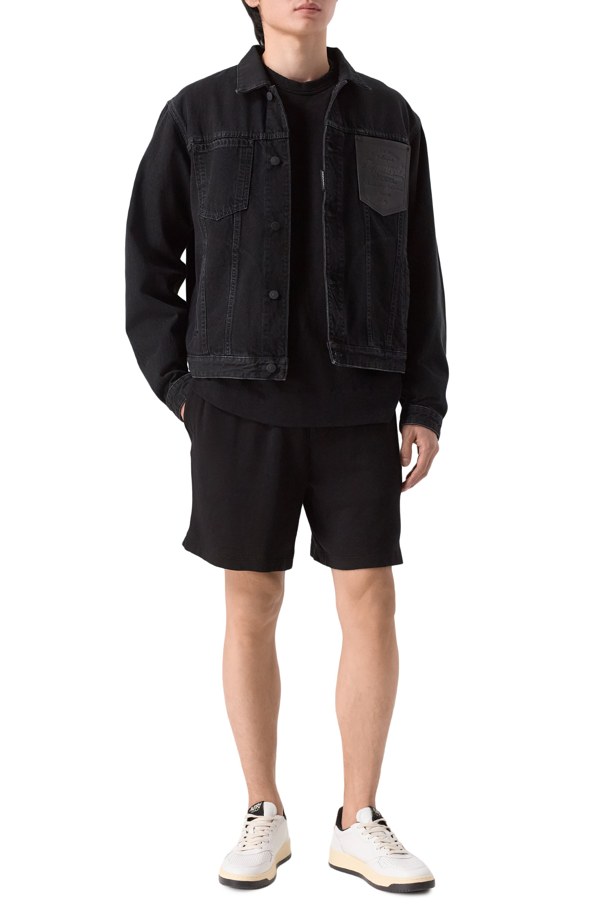 Хлопковые шорты JAMES PERSE черного цвета по цене 30850 руб., арт. MXA4192, фото 2 Хлопковые шорты JAMES PERSE, арт. MXA4192, фото 2