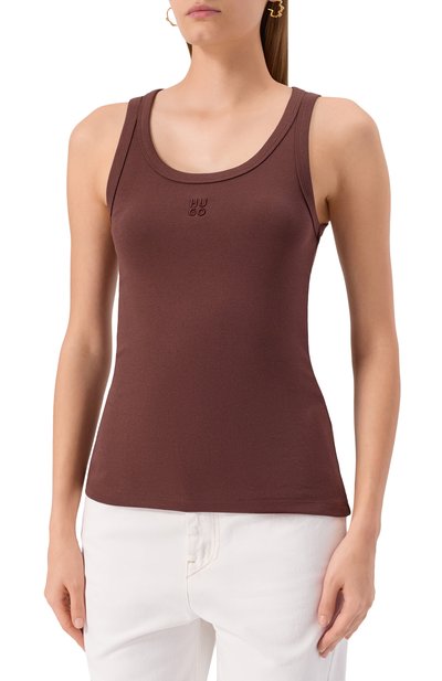 Хлопковая майка HUGO, арт. 50514489, фото 3