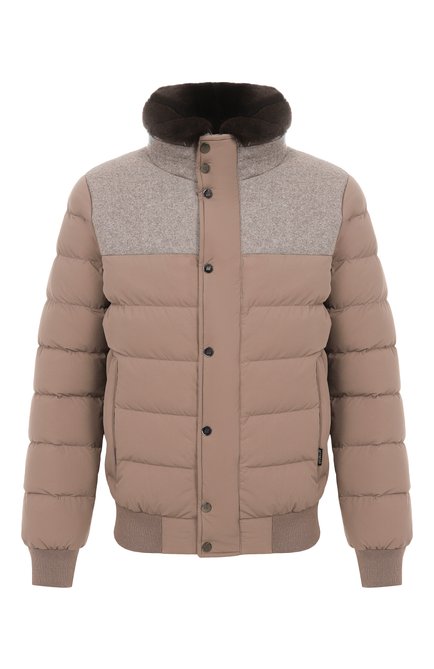 Мужской пуховик с меховым воротником HETREGO, арт. 8P512R/B0RIS